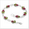 Shreiking Violet Bracelet Rosebud Oval Links