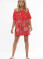 Pia Rossini Dress Zella Bardot S Red