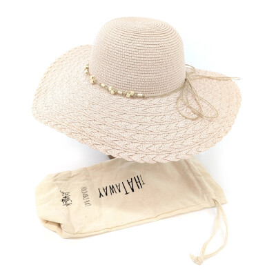 Black Ginger Hat In Bag Beaded Band