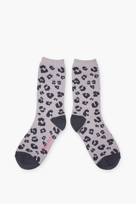 Brakeburn Sock Grey Leopard