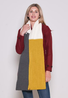 Brakeburn Scarf Colour Block Knit