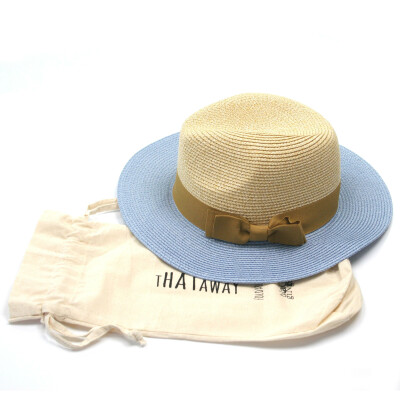 Black Ginger Hat In Bag 2 Tone Panama
