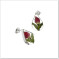 Shreiking Violet Earrings S Rosebud Teardrop