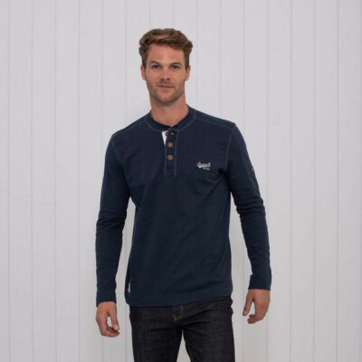 Brakeburn Tshirt Henley Long Sleeve
