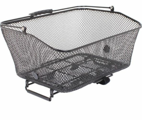 Mpart Brocante Mesh Rear Basket With Spring Clips And Handles