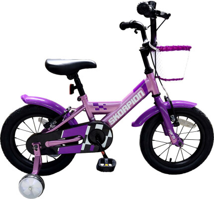 Scorpion Skorpion 14" Paris Girls Bicycle : Purple