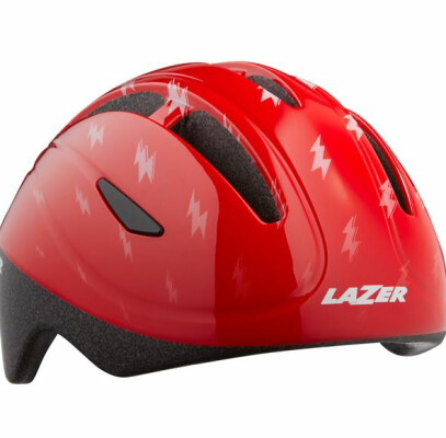 Lazer Bob+ Helmet, Red Flash, Uni-Size Kids