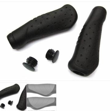 Unbranded Stock Krayton Rubber Comfort Grips – Black (pair)