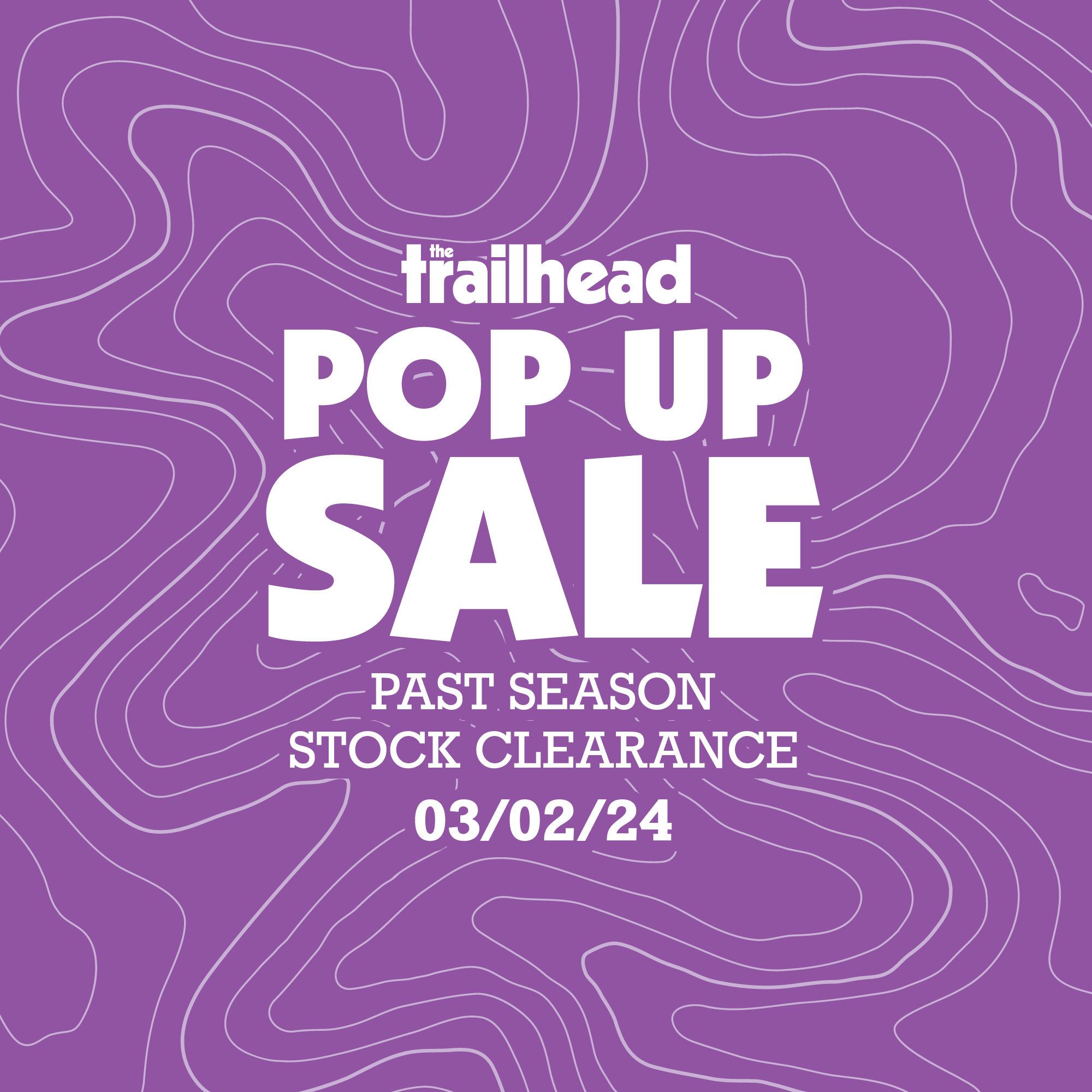 Trailhead Pop Up Sale
