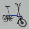Brompton Bicycle Ltd H 2 L MARATHON RACER Bolt Blue/Black