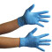 Shield Gloves Workshop Superior Blue Nitrile LARGE Latex&Powder Free