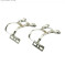 Genetic Twin Toestrap Clip LARGE Silver