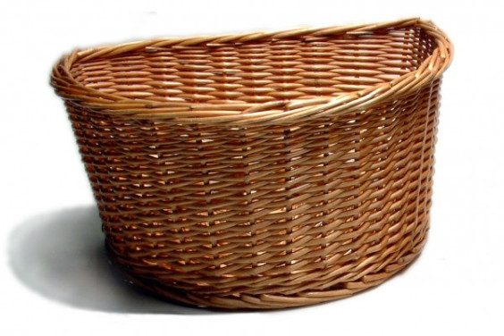 Own Brand D-Shaped Wicker Basket