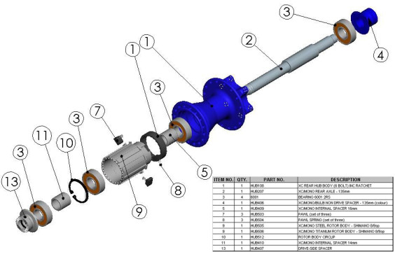 Hope Technology Pro2 Alu Rotor Body