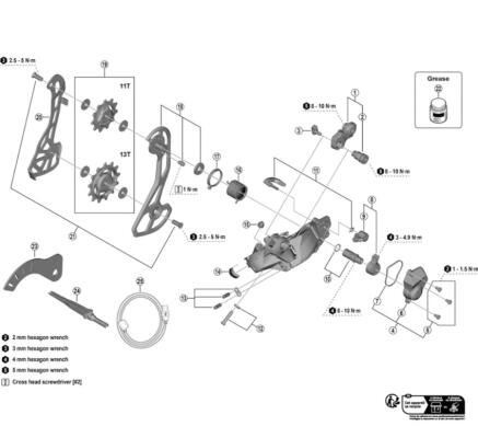 Shimano R8150 Bracket Axle